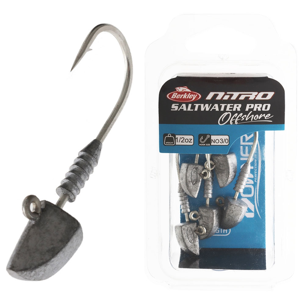 Berkley Nitro Saltwater Pro Offshore Jig Heads 1/2oz 3/0 Qty 5