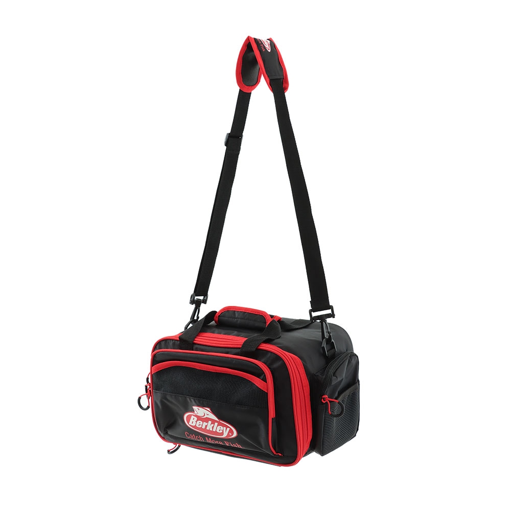 Berkley Medium Tackle Bag with 2 Tackle Trays Black