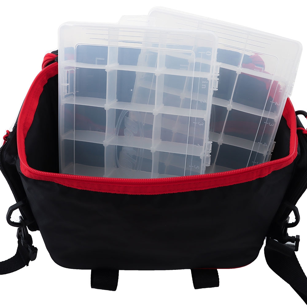 Berkley Medium Tackle Bag with 2 Tackle Trays Black