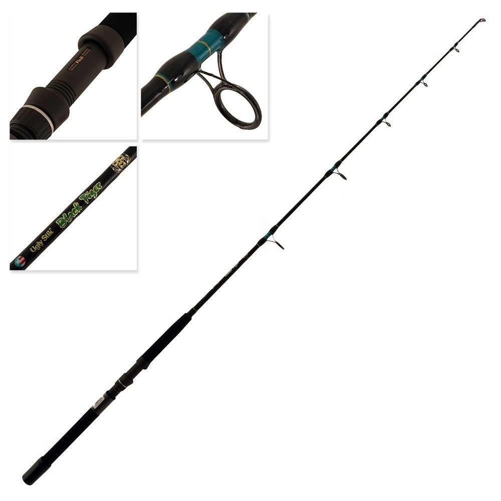 PENN Squall 40 Lever Drag Ugly Stik Black Tiger Boat / Jig Combo 5ft 6in 50-80lb 1pc