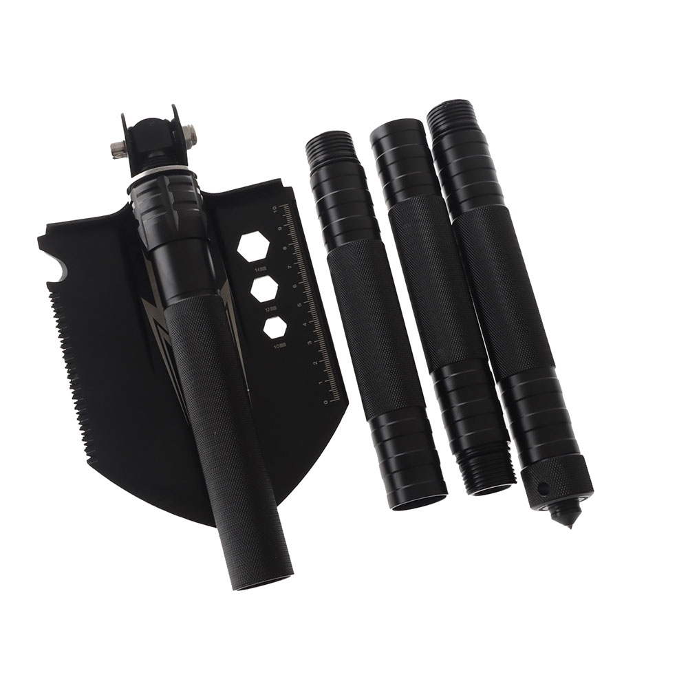 Multi-Function Camping Shovel Black