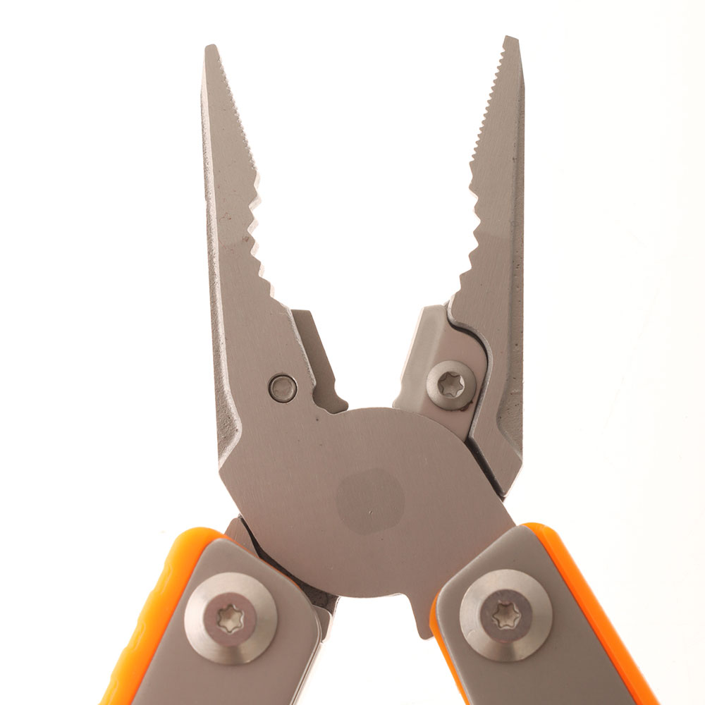7-in-1 Stainless Steel Multi-Tool Silver/Orange