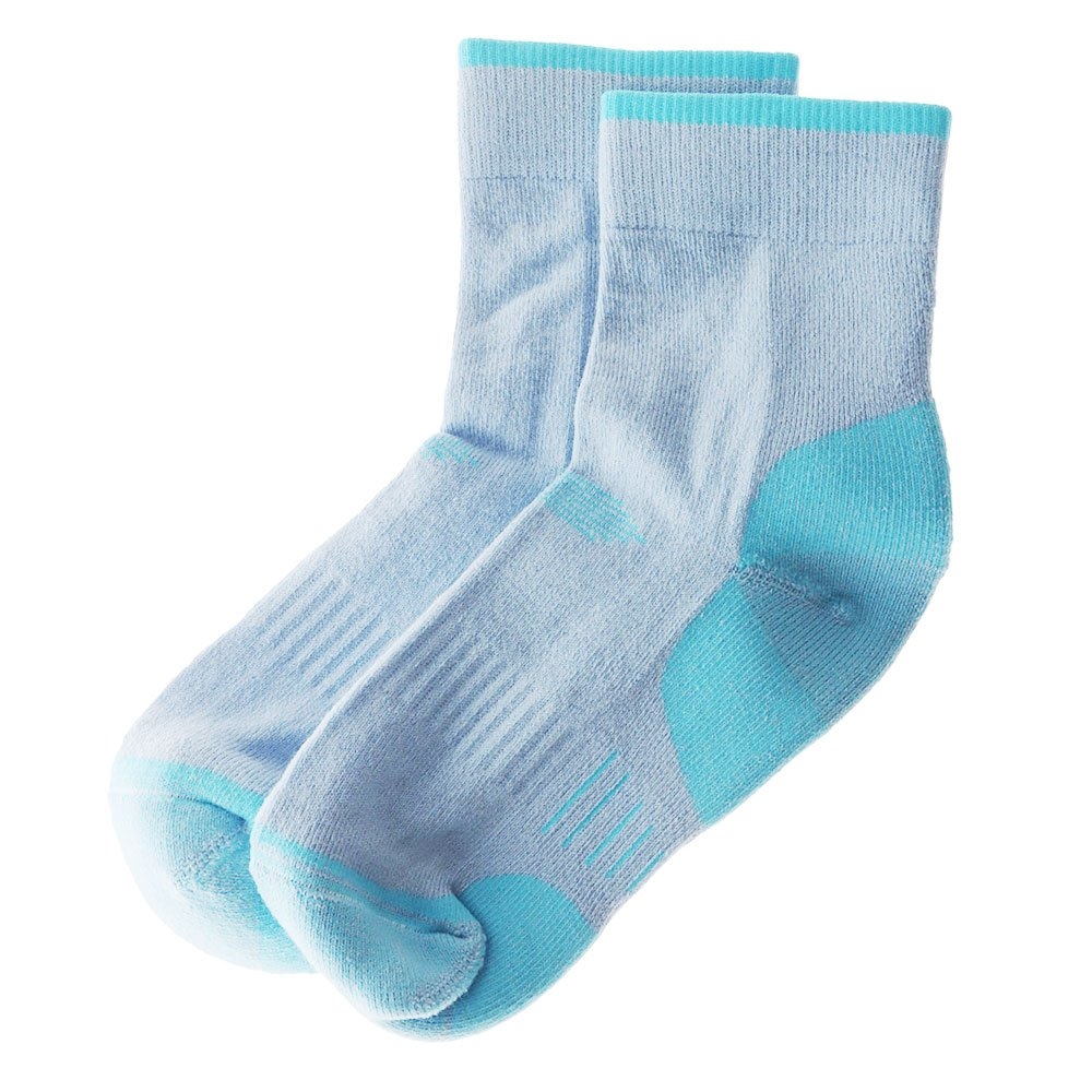 Black Shag Hybrid Merino Crew Socks Blue US5-8