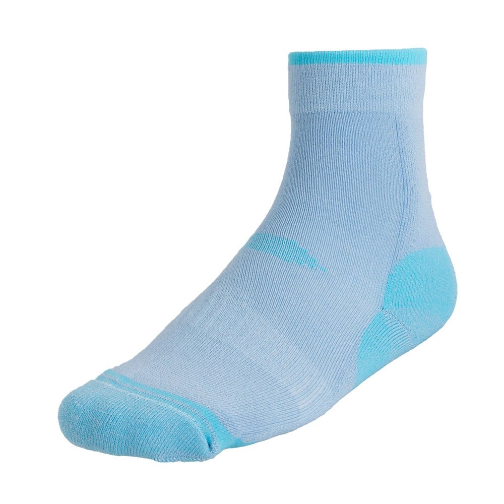 Black Shag Hybrid Merino Crew Socks Blue US5-8