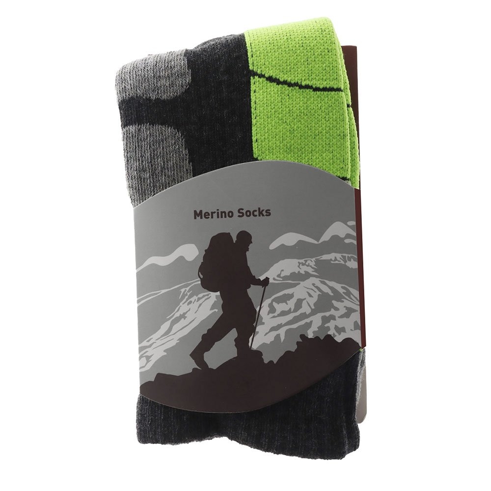 Black Shag Merino Hybrid Ski Socks US5-8 EU35-38