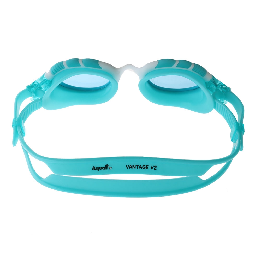 Aqualine Vantage V2 Swimming Goggles White/Teal