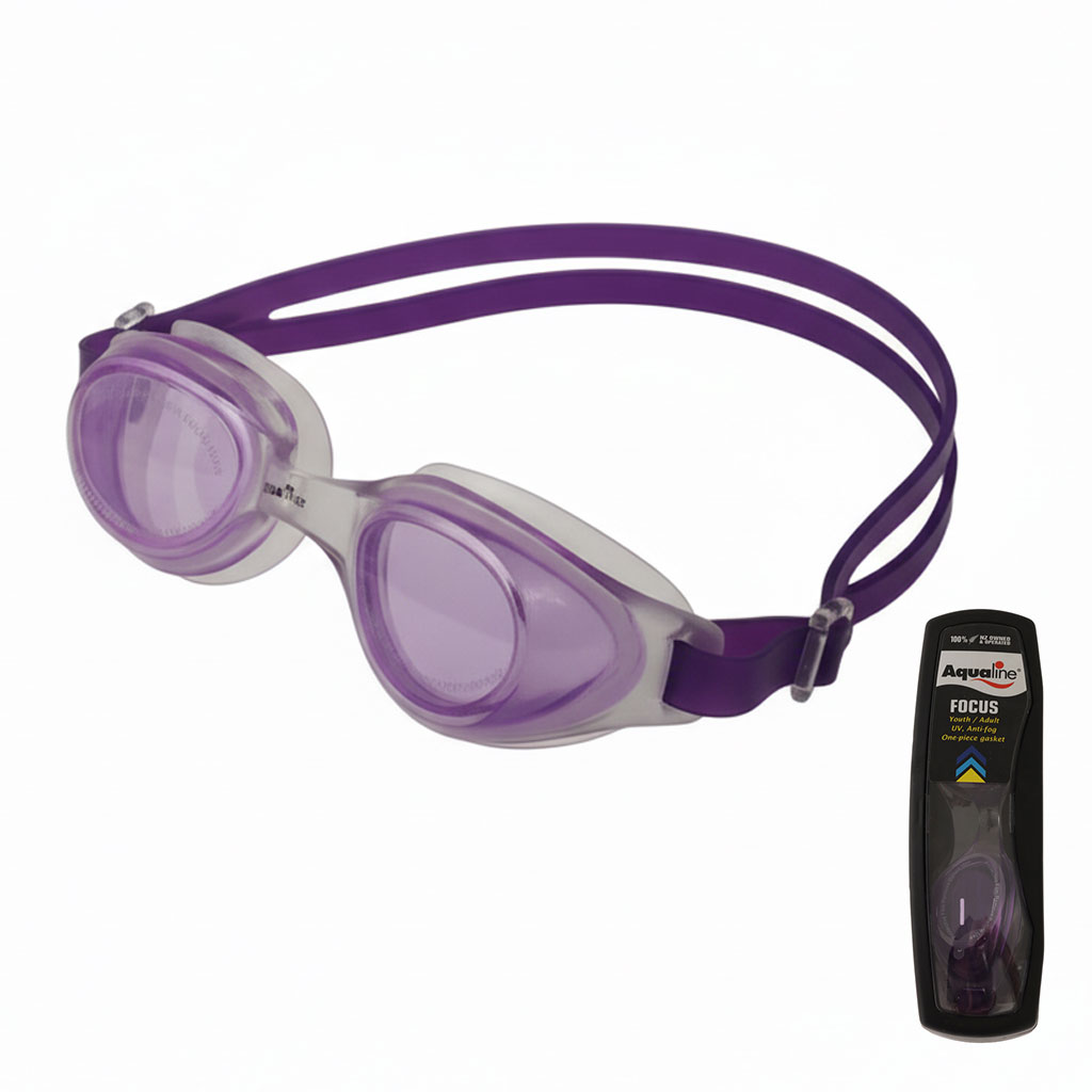 Aqualine Focus Youth Swimming Goggles Purple