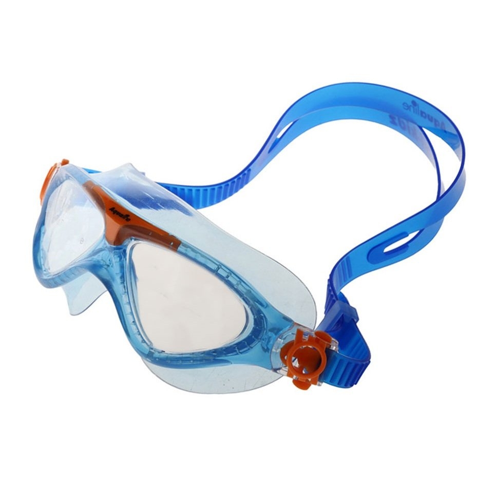 Aqualine Tri-Kidz Silicone Triathlon Kids Swimming Goggles Blue/Orange
