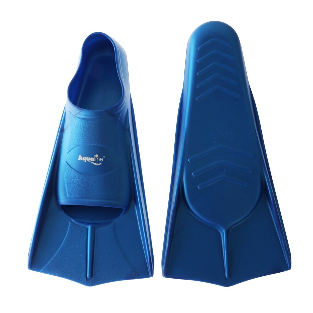 Aqualine Short Swimming Training Fins Blue