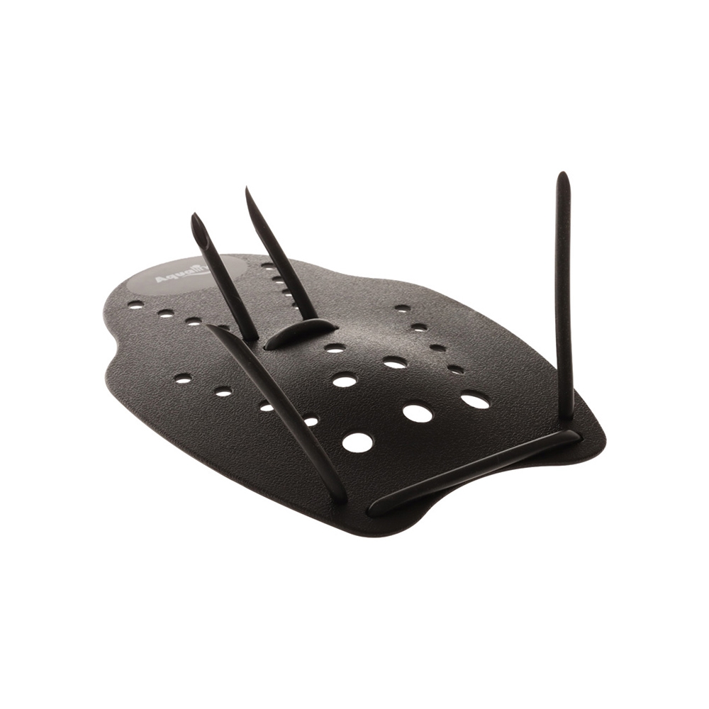 Aqualine Contoured Swimming Hand Paddles Large Black