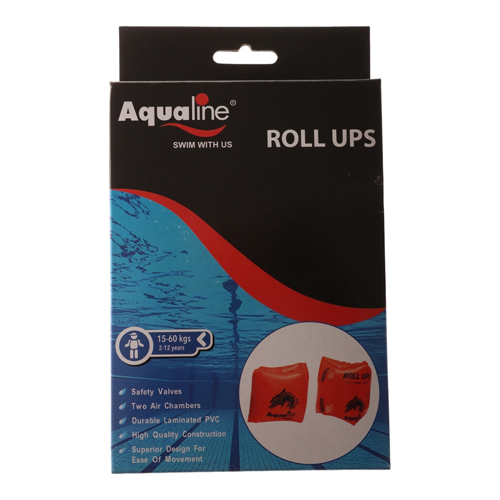 Aqualine Roll Up Kids Inflatable Swimming Arm Floaties 2-12y