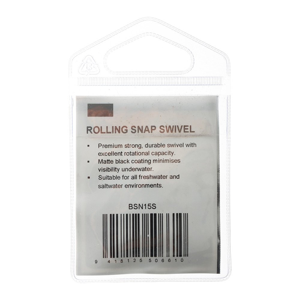 Black Magic Premium Rolling Snap Swivels