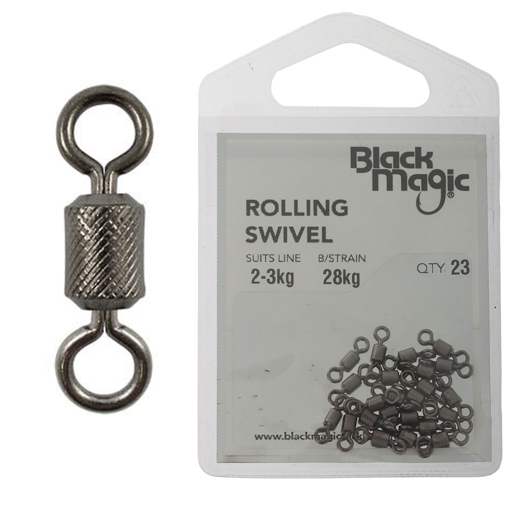 Black Magic Rolling Swivels 2-3kg Qty 23