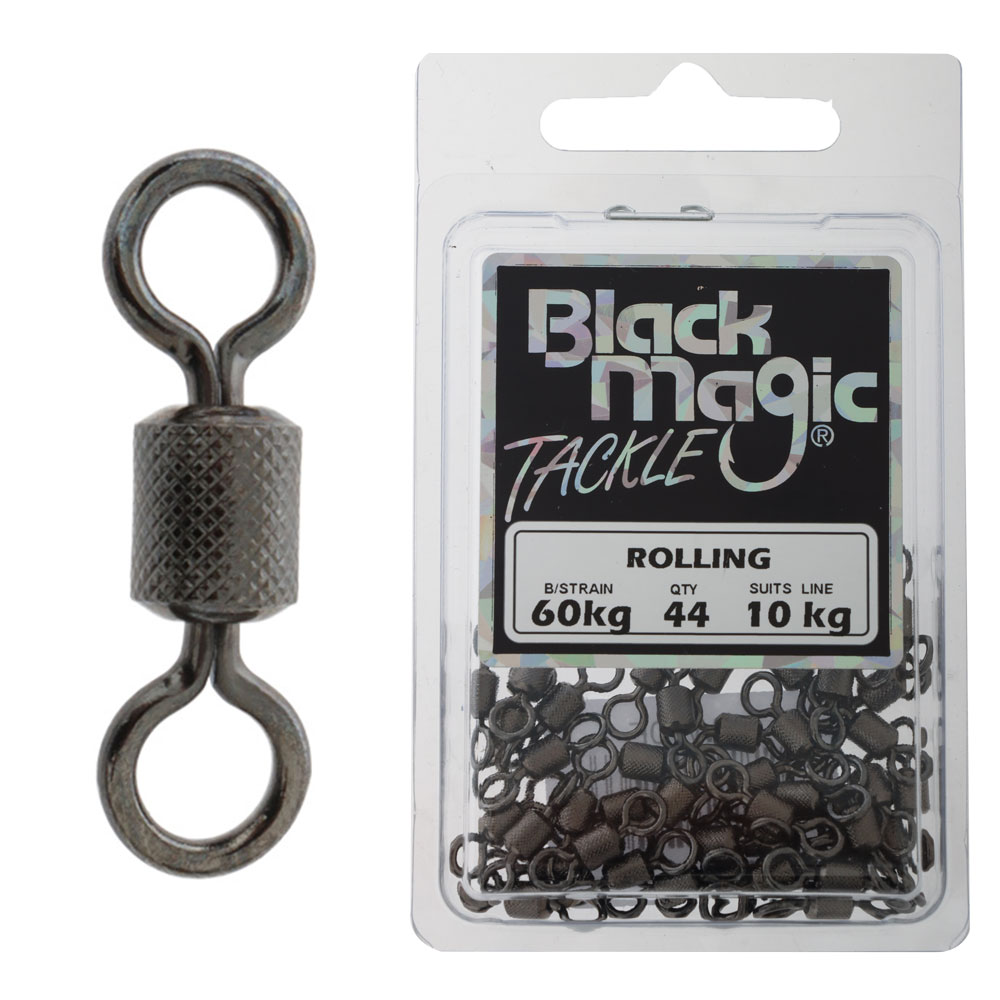 Black Magic Rolling Swivels 10kg Qty 44
