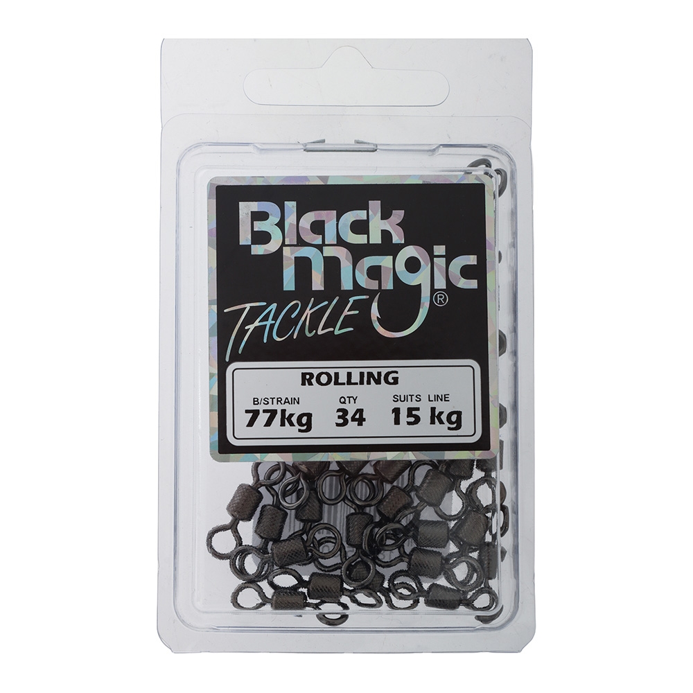 Black Magic Rolling Swivels 15kg Qty 34