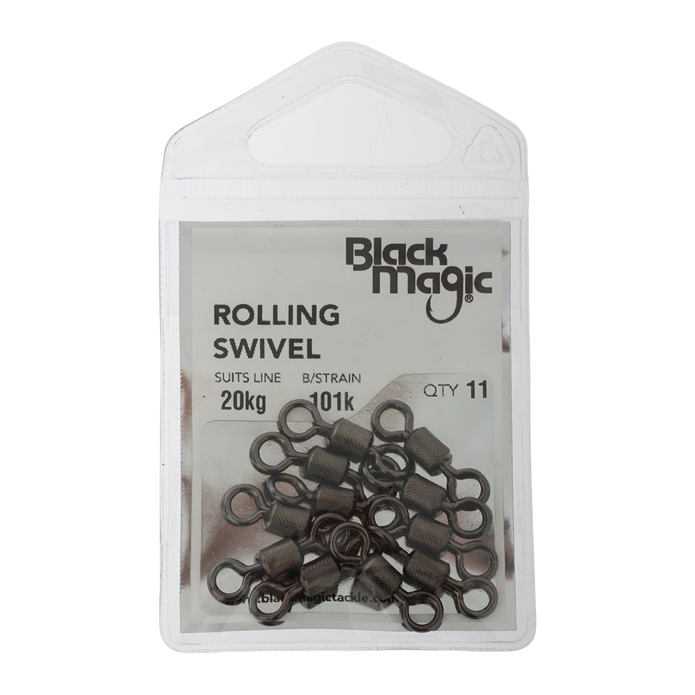 Black Magic Rolling Swivels 20kg Qty 11