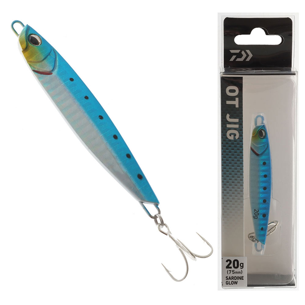 Daiwa OT Jig Metal Spinning Lure 20g 75mm Sardine Glow