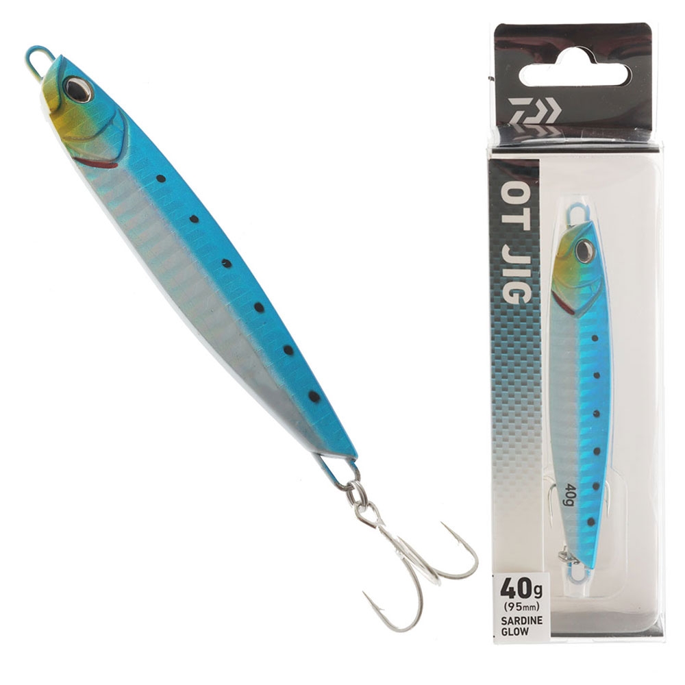 Daiwa OT Metal Casting Jig Sardine Glow 40g 95mm