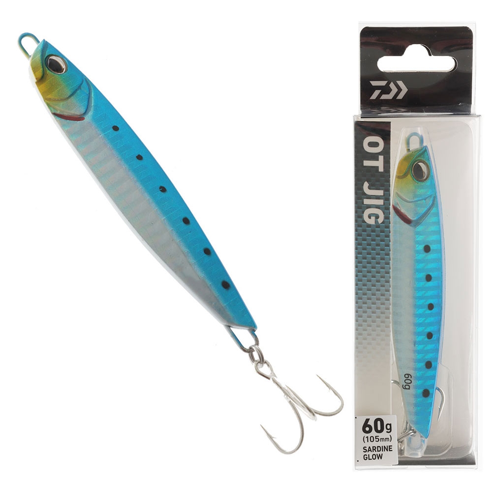 Daiwa OT Metal Casting Jig Sardine Glow 60g 105mm