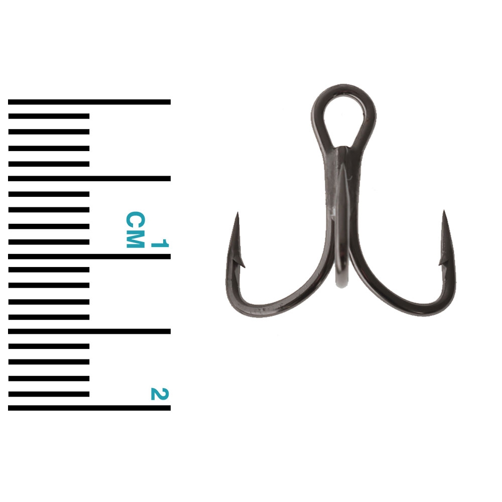 Mustad TG77NP-BN Jaw Lok Triple Grip Treble Hook #8 Qty 6