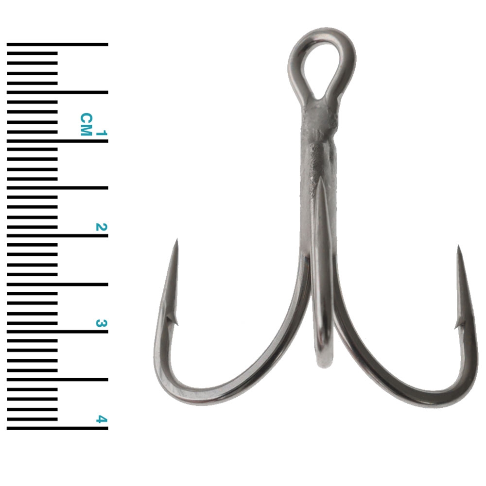 Mustad JL73NP-TS Jaw Lok In-Line Treble Hook 3X Strong 2/0 Qty 5