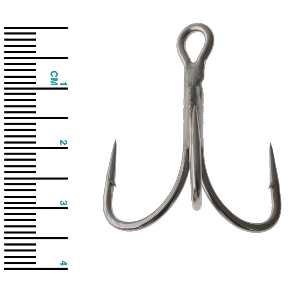 Mustad JL73NP-TS Jaw Lok In-Line Treble Hook 3X Strong 1/0 Qty 6