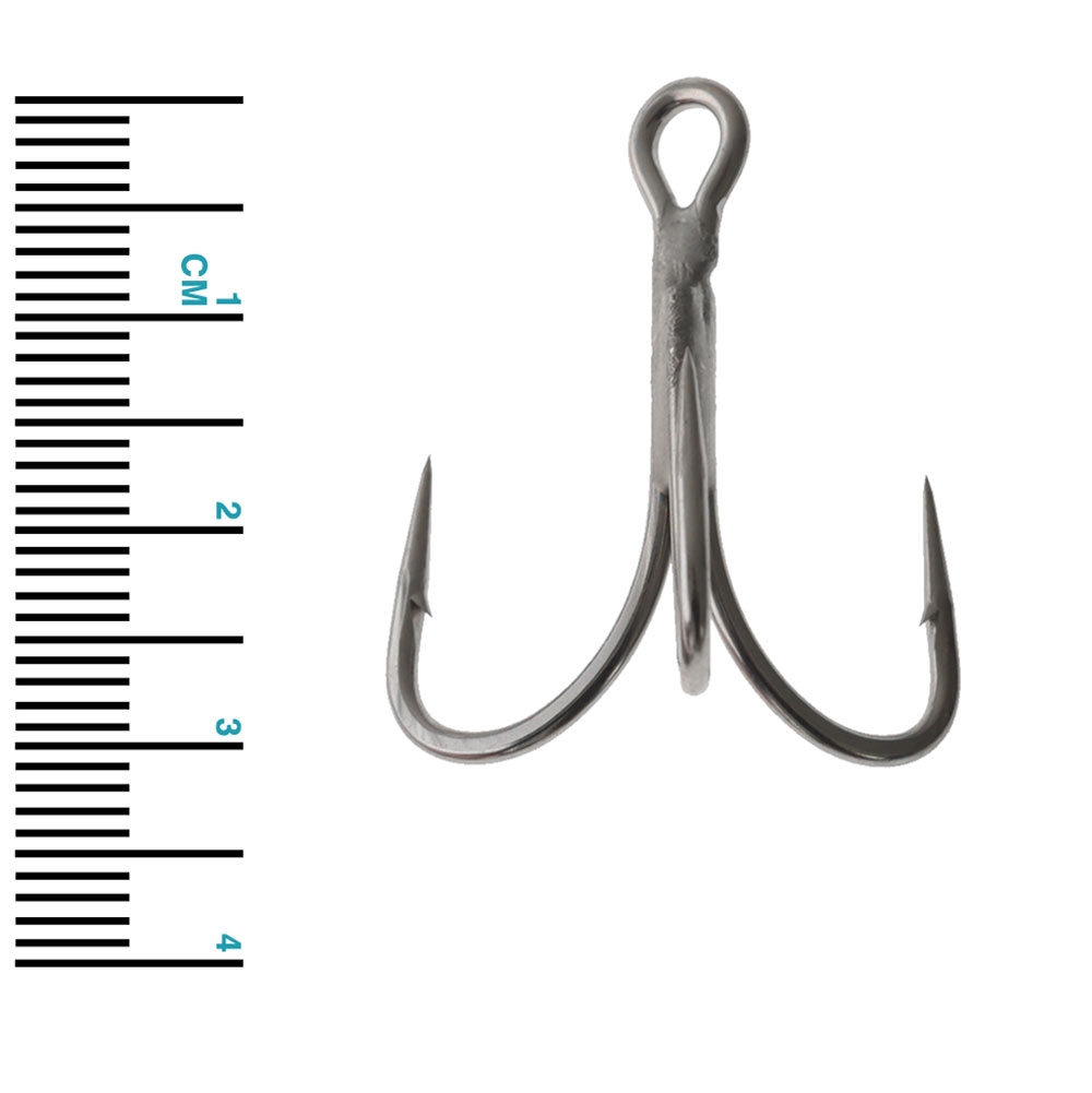 Mustad JL73NP-TS Jaw Lok In-Line Treble Hook 3X Strong #1 Qty 6