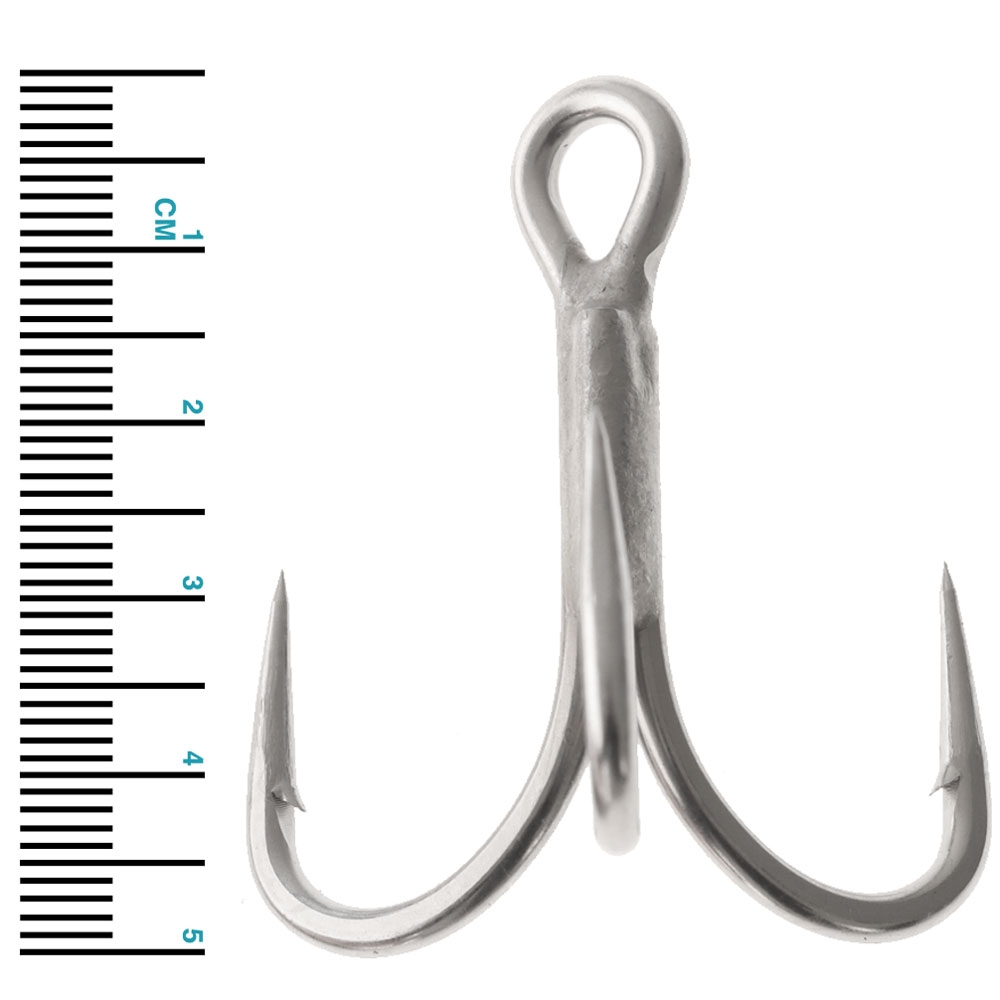 Mustad JL75NP-TS Jaw Lok In-Line Treble Hook 5X Strong 5/0 Qty 5