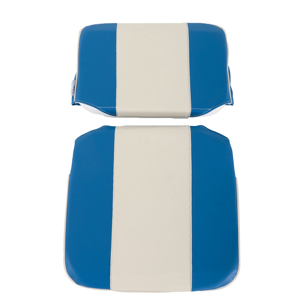 BLA Quick Disconnect Seat Cushion Blue/White
