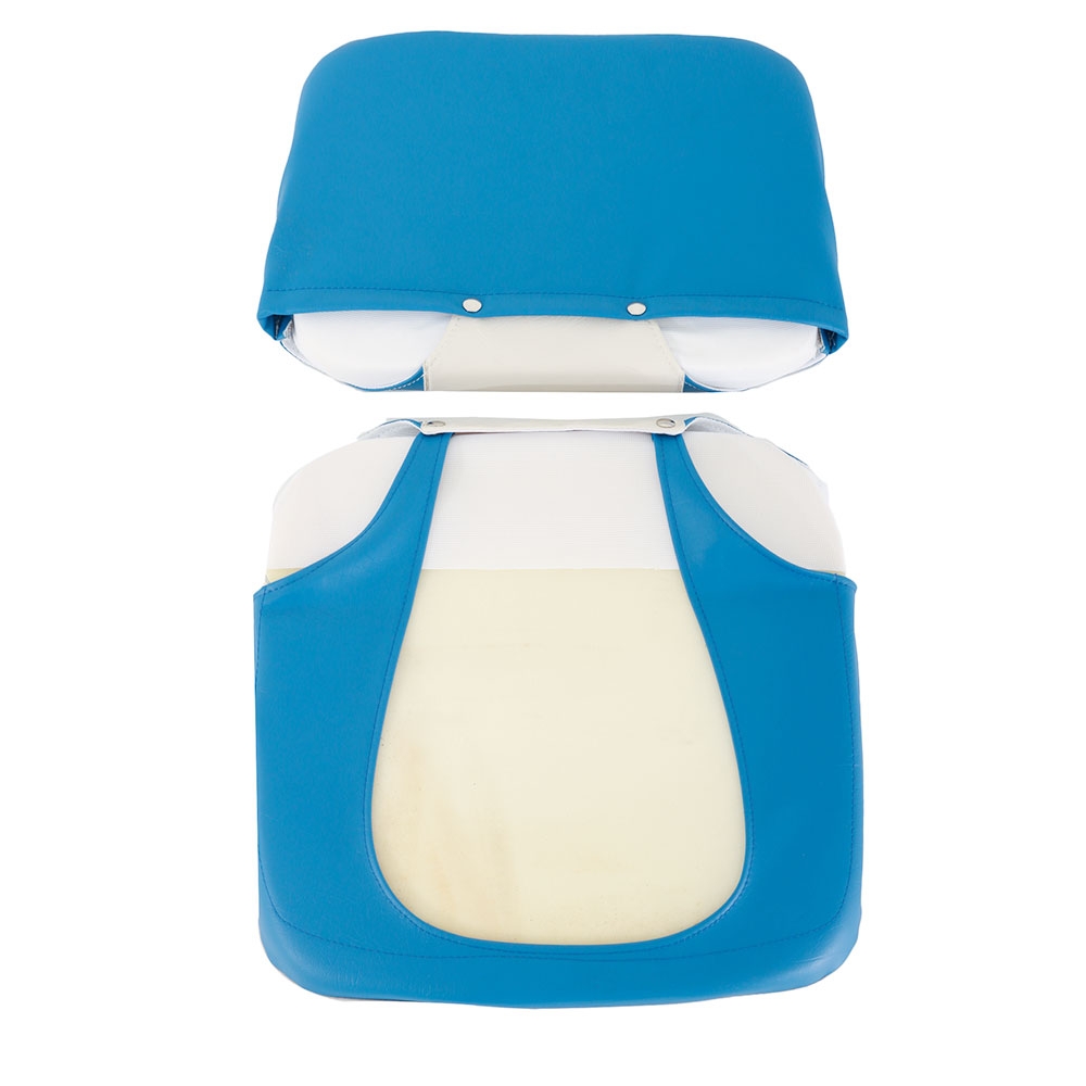 BLA Quick Disconnect Seat Cushion Blue/White