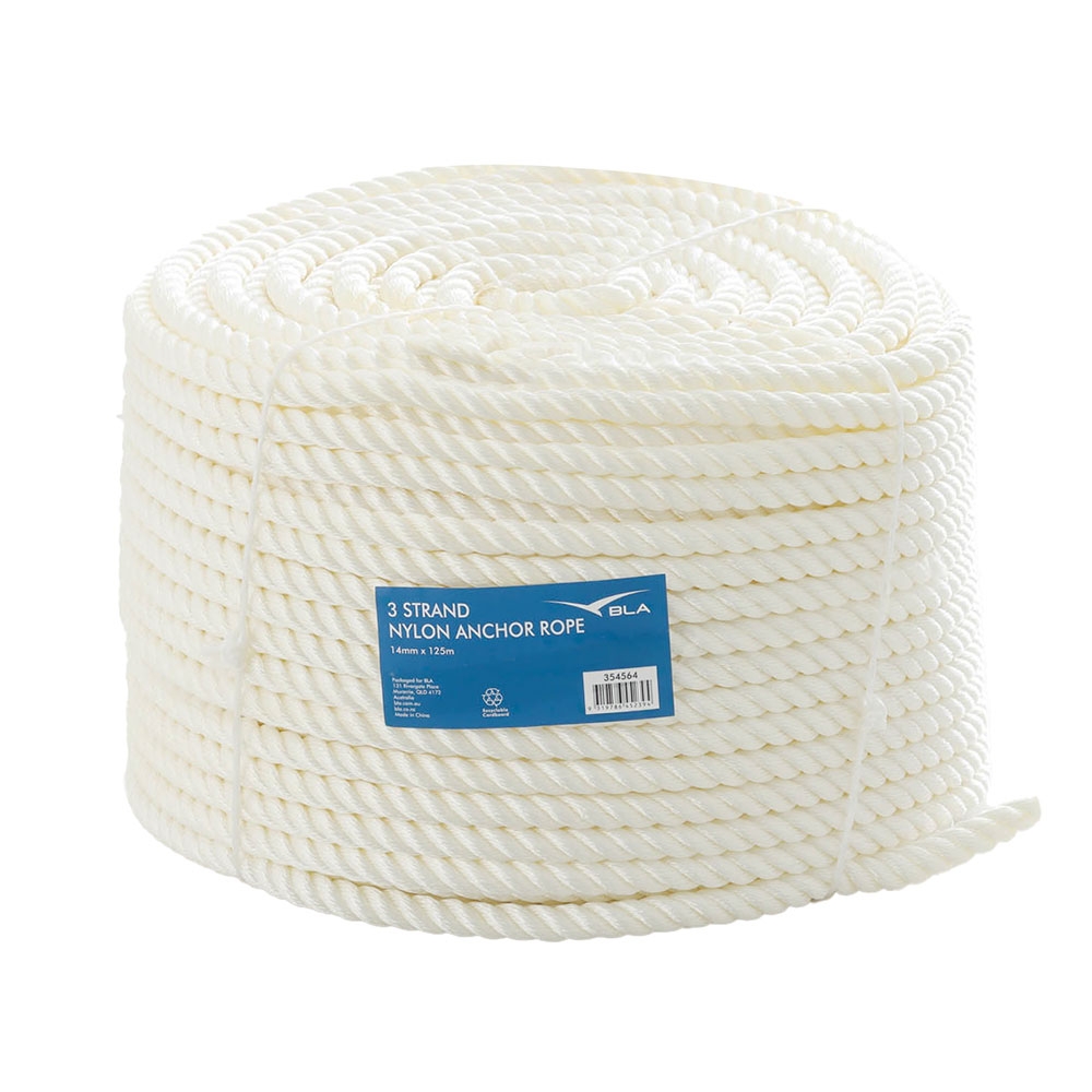 BLA 3-Strand Nylon Rope 14mmx125m