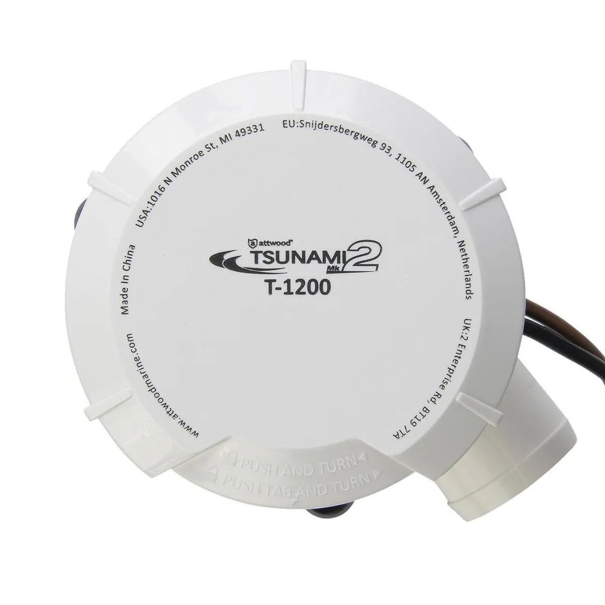 Attwood Tsunami MK2 T1200 Bilge Pump 1200GPH 24V