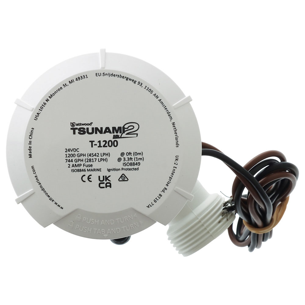Attwood Tsunami MK2 T1200 Bilge Pump 1200GPH 24V