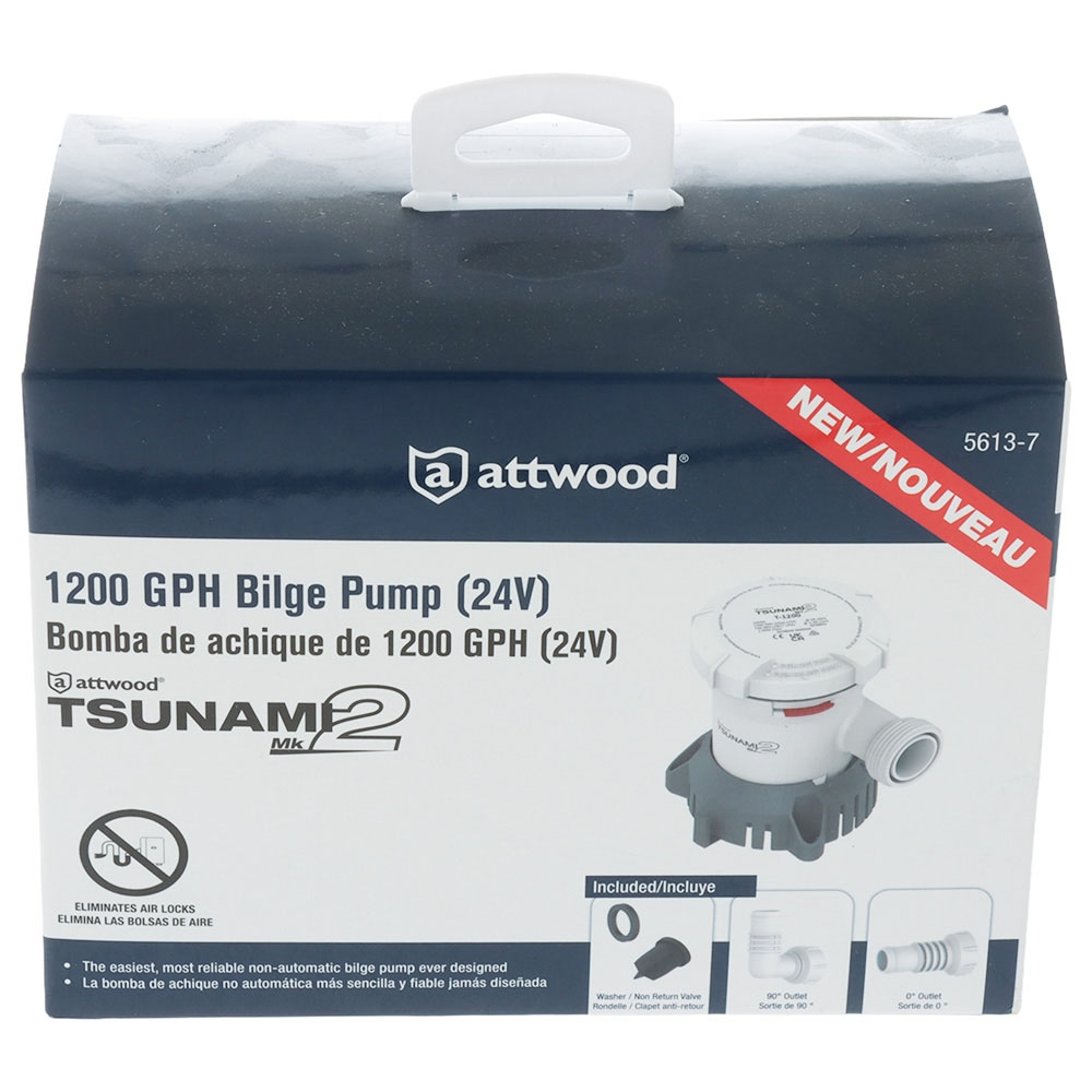 Attwood Tsunami MK2 T1200 Bilge Pump 1200GPH 24V