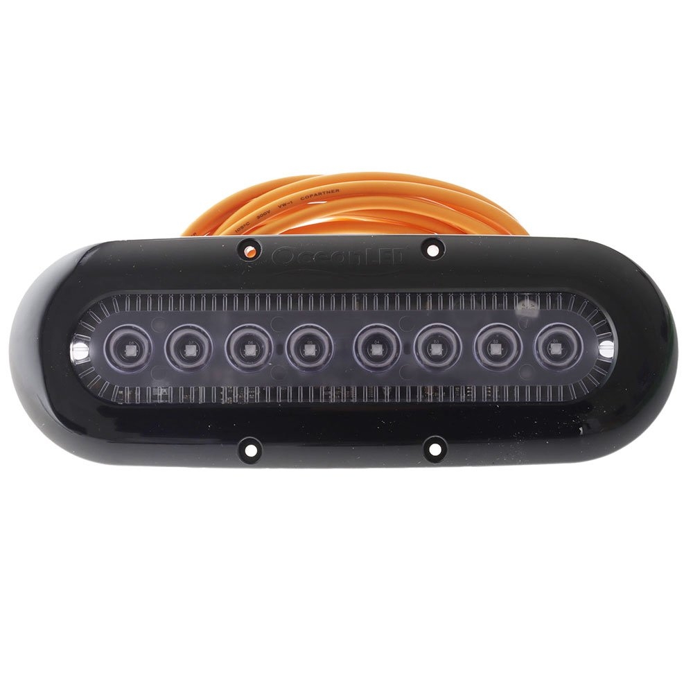 OceanLED X-Series X8 LED Underwater Light Midnight Blue Black Bezel