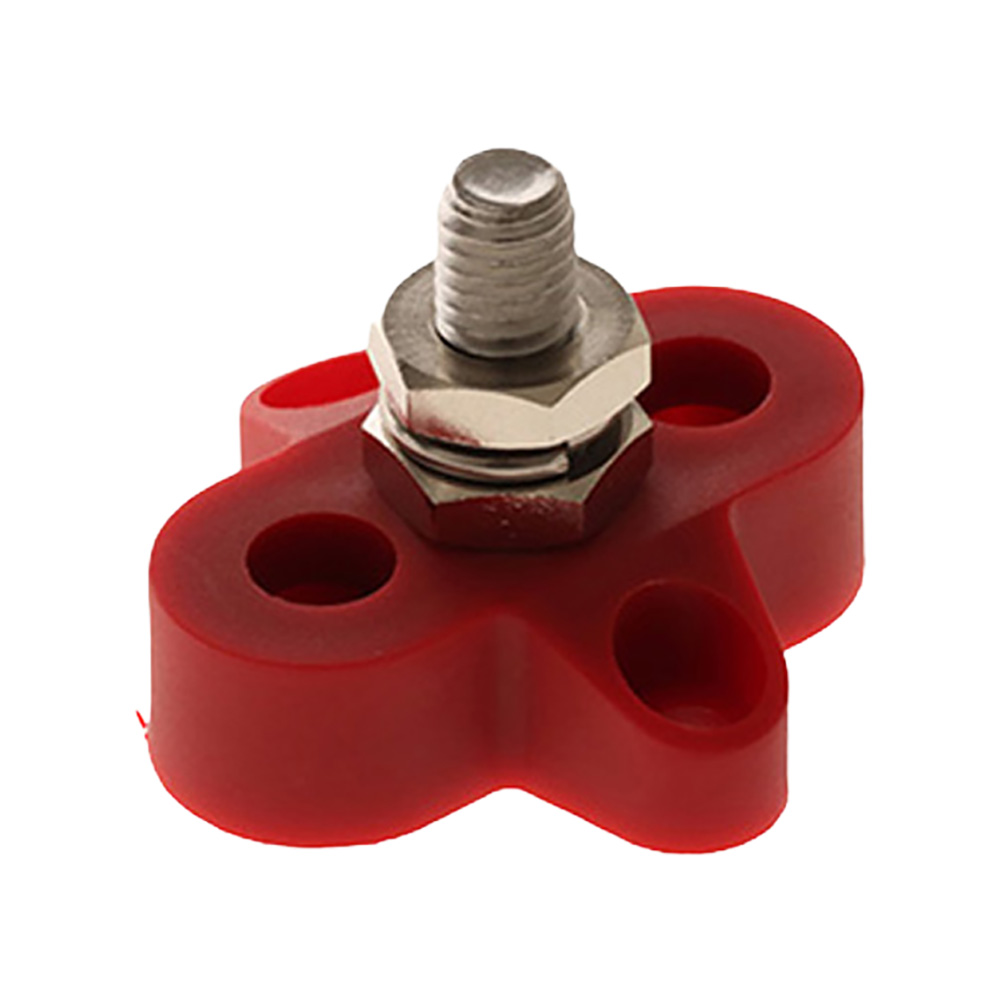 BLA Insulated Single Terminal Stud 8mm Red
