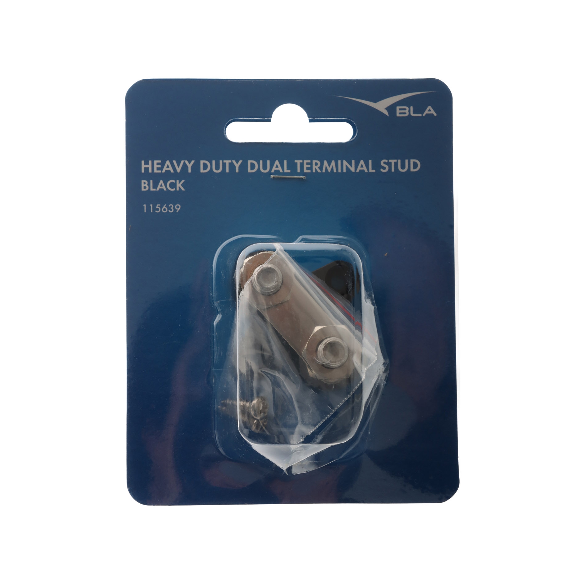 BLA Insulated Dual Terminal Stud 8mm Black