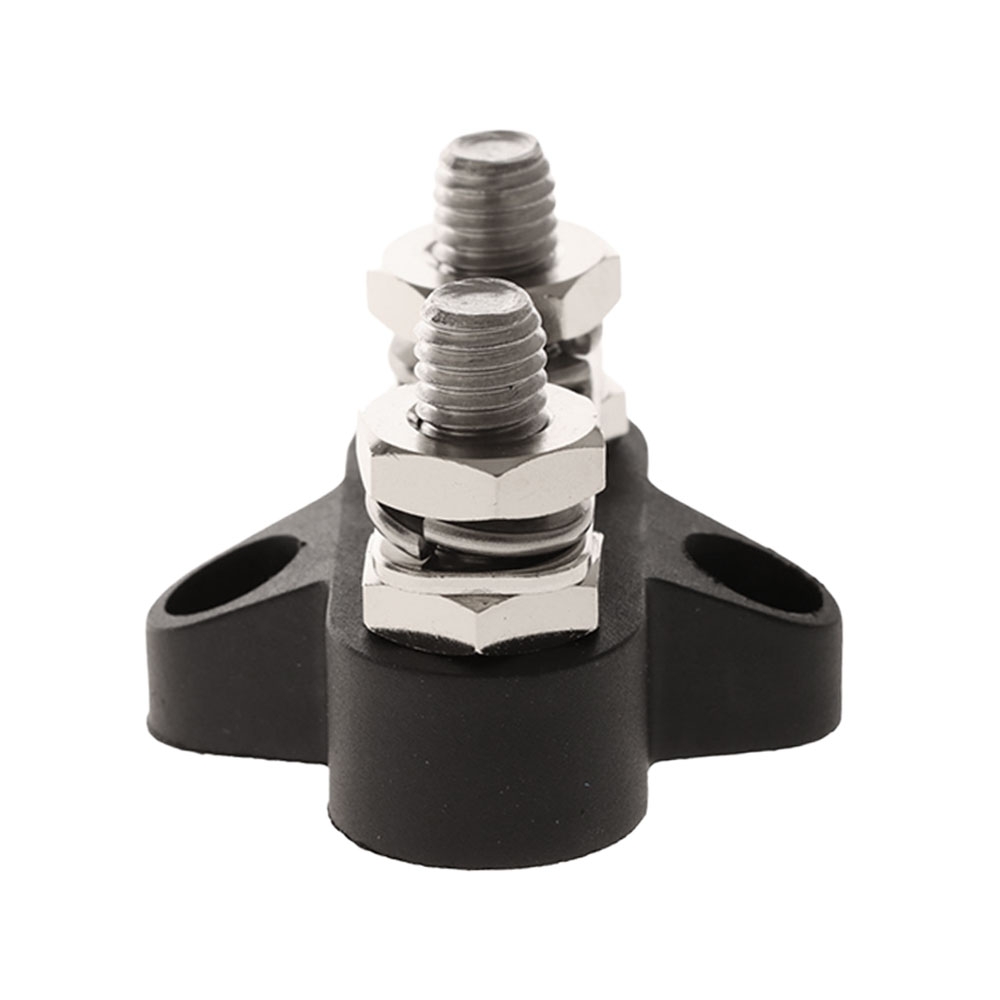 BLA Insulated Dual Terminal Stud 8mm Black