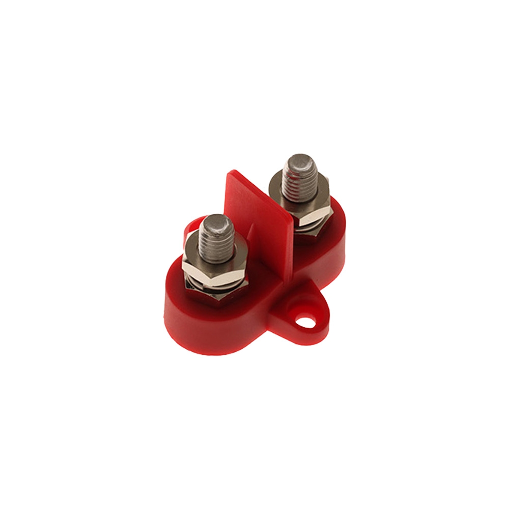 BLA Insulated Dual Isolated Terminal Stud 8mm Red