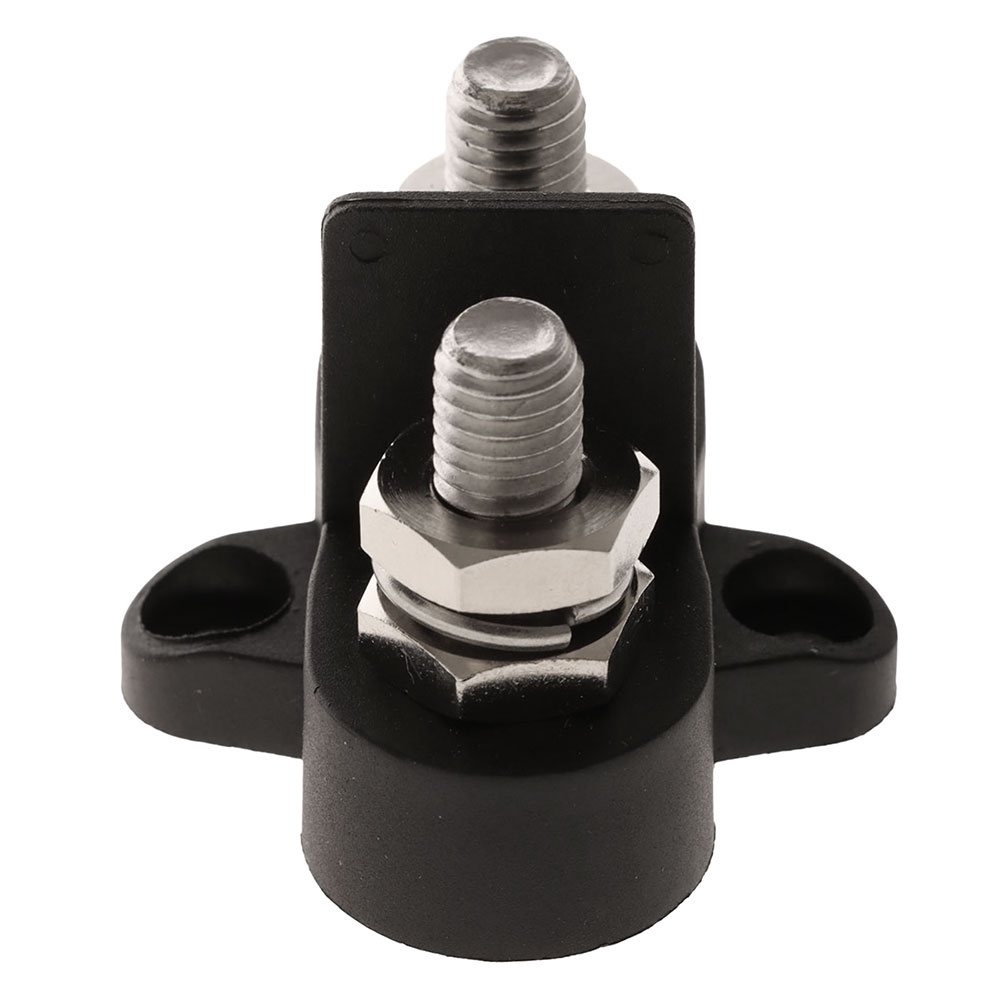 BLA Insulated Dual Isolated Terminal Stud 8mm Black