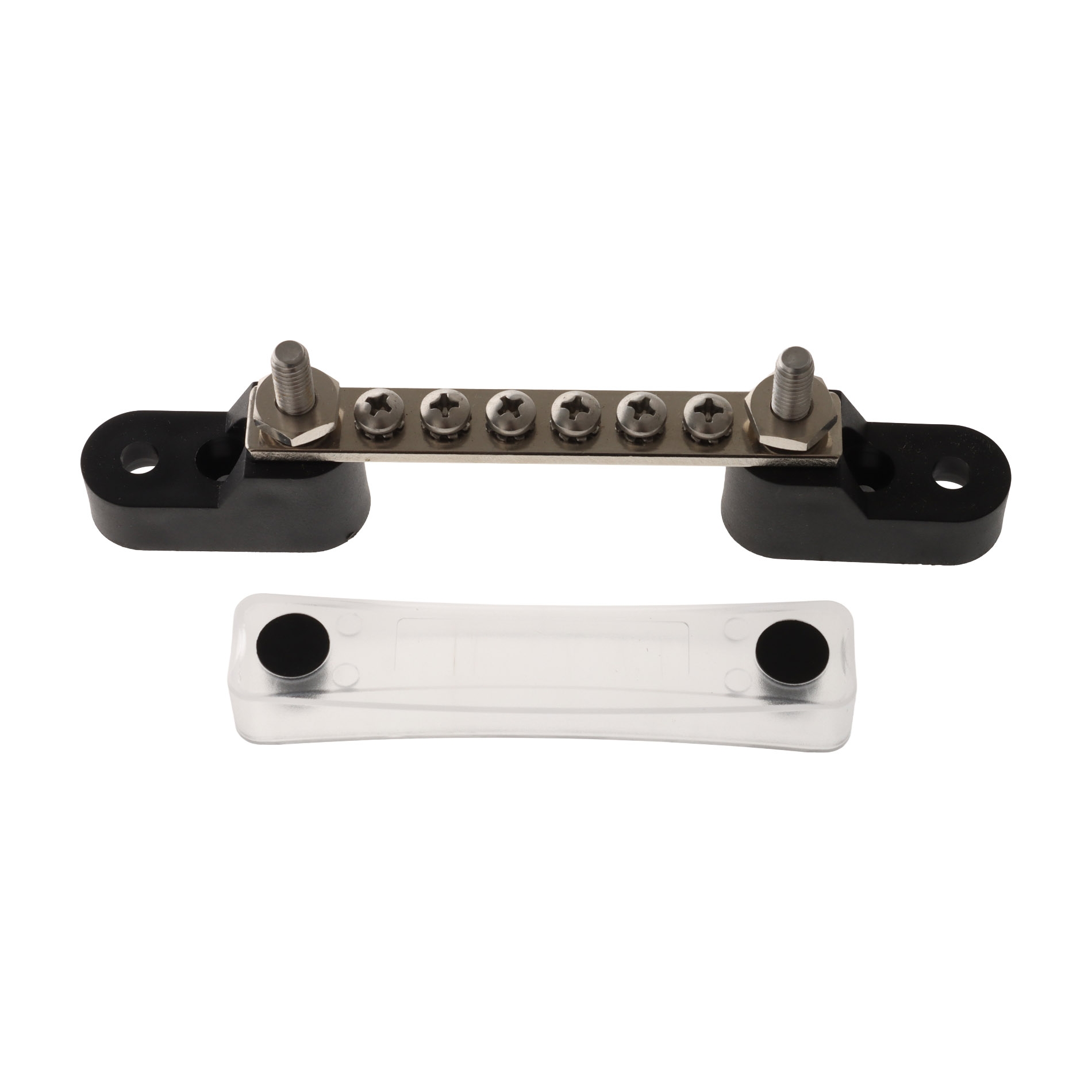 BLA 6-Way Brass Bus Bar with Cover