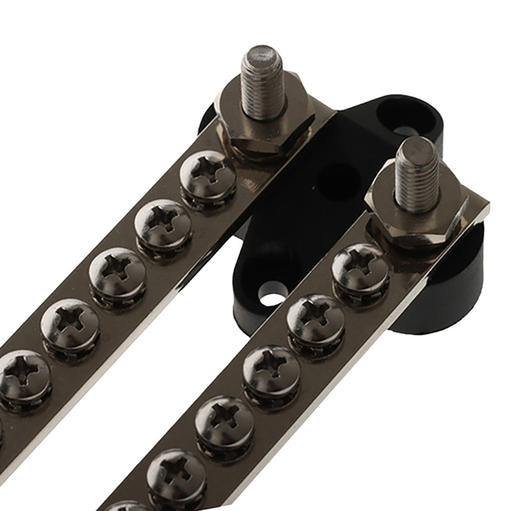 BLA 12-Way Dual Brass Bus Bar with Cover