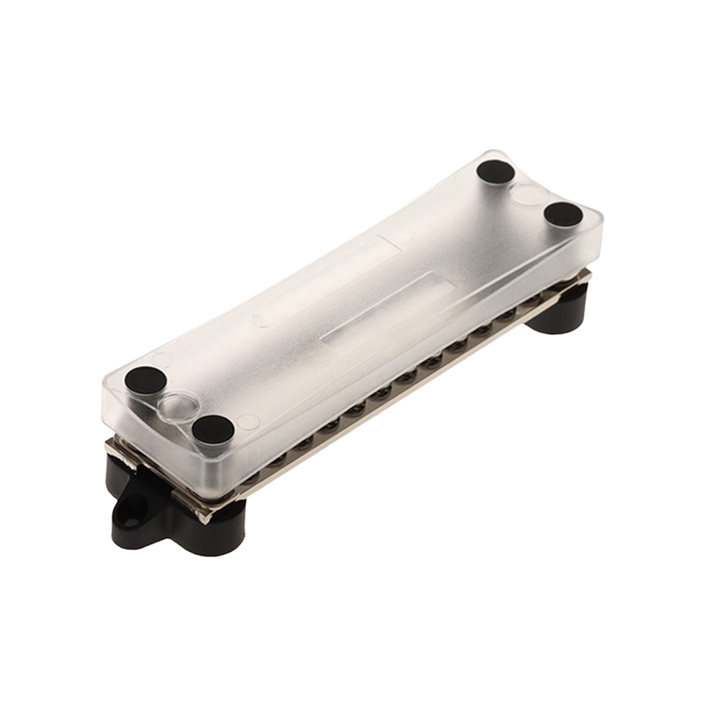 BLA 12-Way Dual Brass Bus Bar with Cover