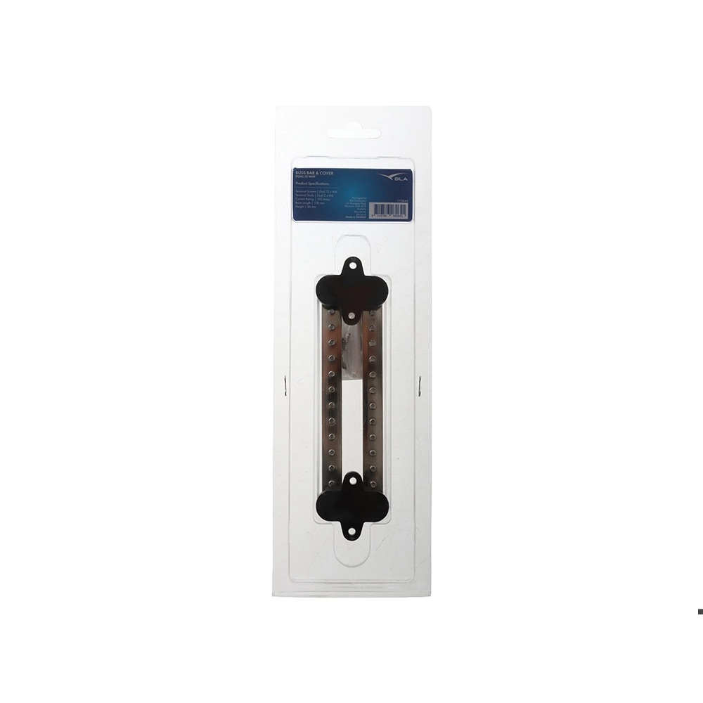 BLA 12-Way Dual Brass Bus Bar with Cover BLA 12-Way Dual Brass Bus Bar with Cover