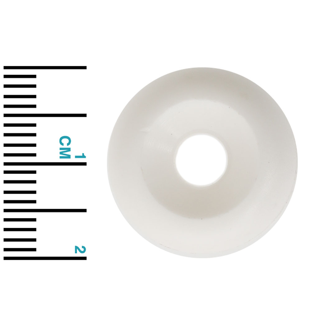 Osculati Shock Cord Button Nylon White  18mm OD for 5mm Cord Qty 2