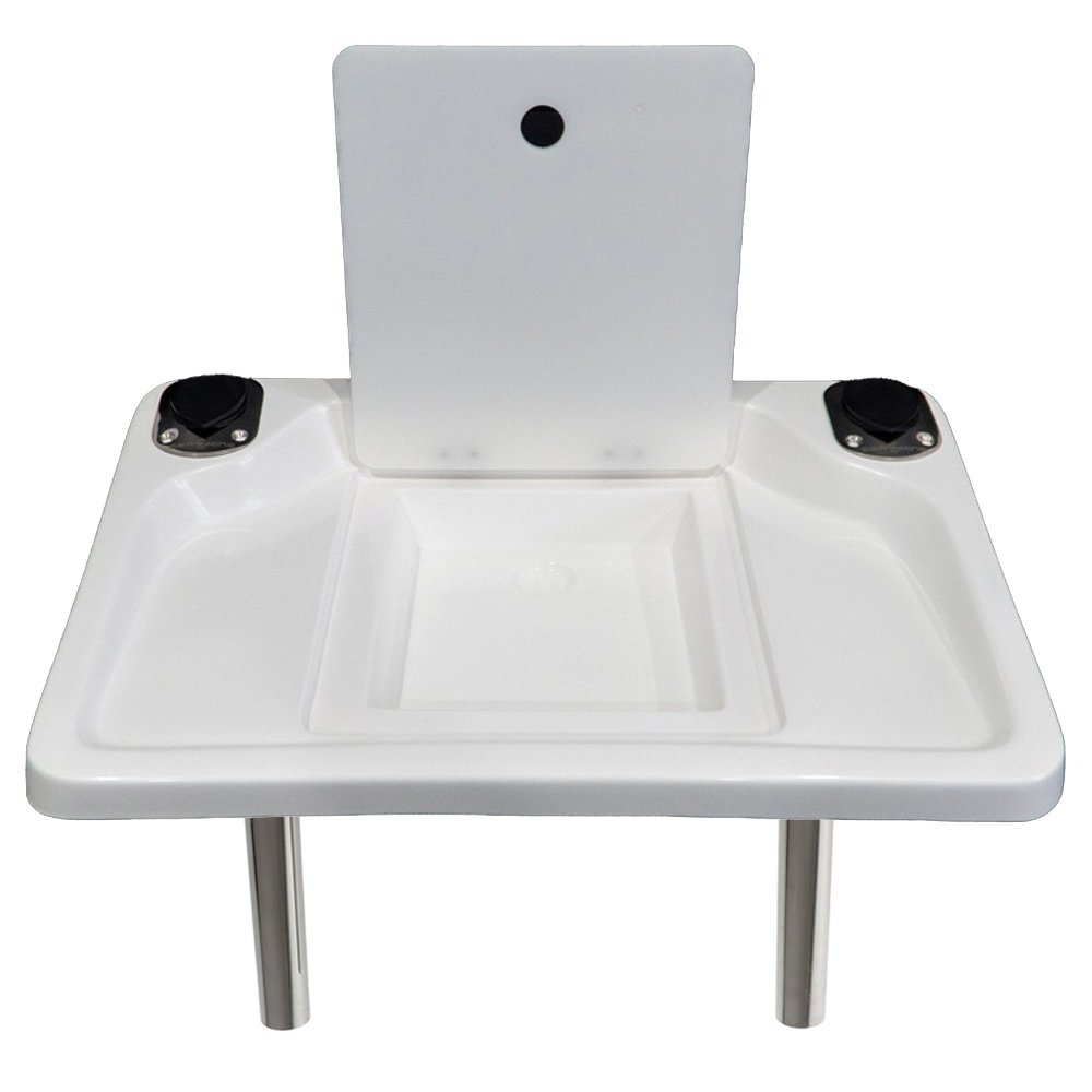 SeaKing SK-B01 Fibreglass Bait Board with 2 Rod Holders - 650 x 430mm