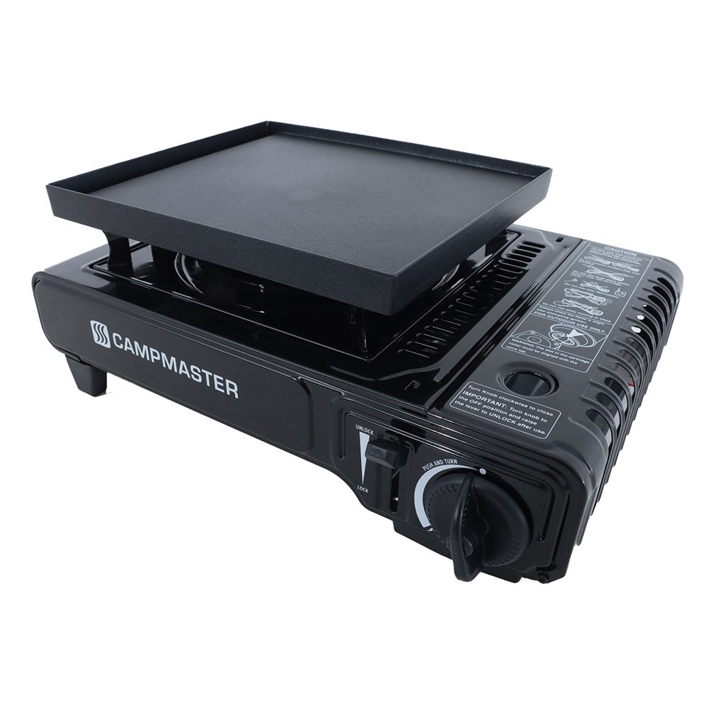 Campmaster Single Burner Butane Stove with Hotplate