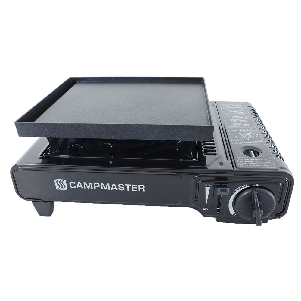 Campmaster Single Burner Butane Stove with Hotplate