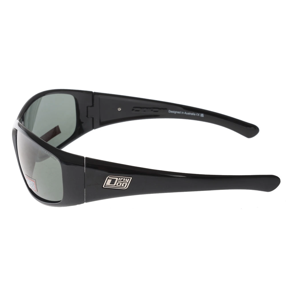 Dirty Dog Ridge Polarised Sunglasses Black Frame Green Lens Dirty Dog Ridge Polarised Sunglasses Black Frame Green Lens