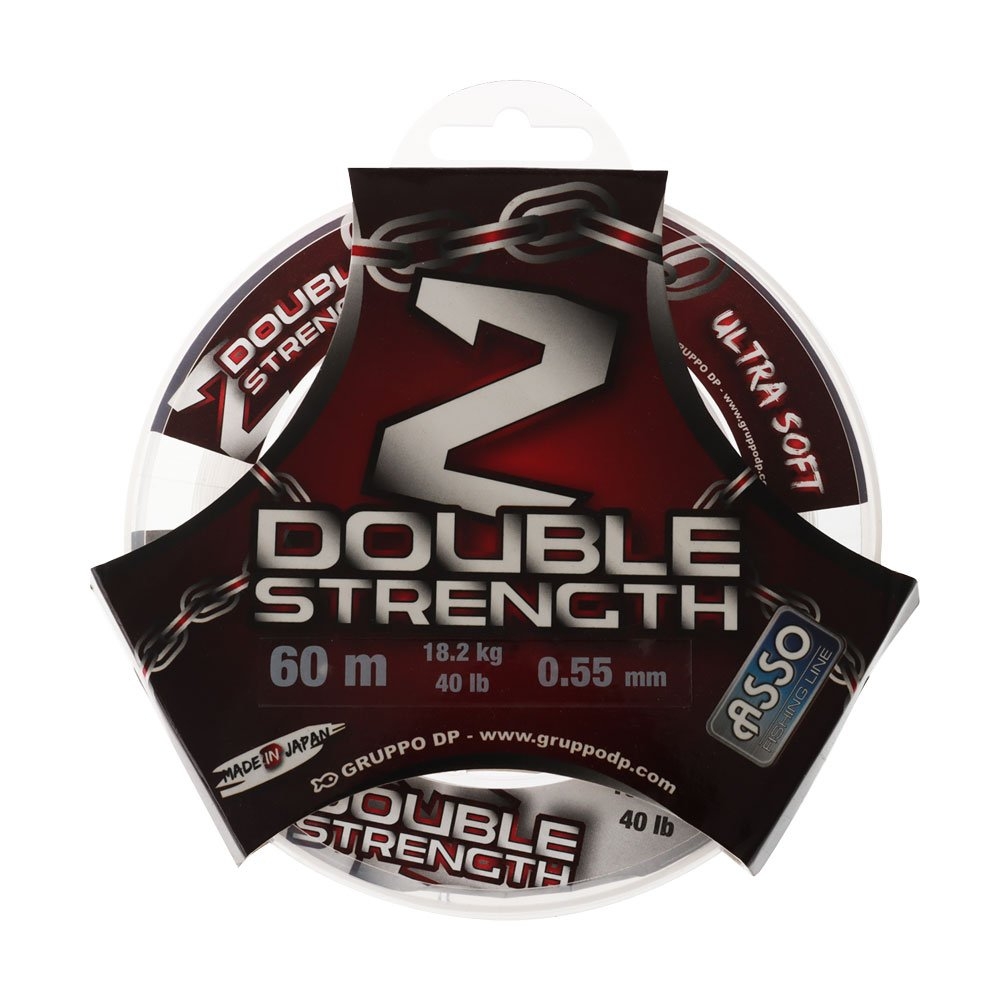 ASSO Double Strength Monofilament Leader 60m 40lb